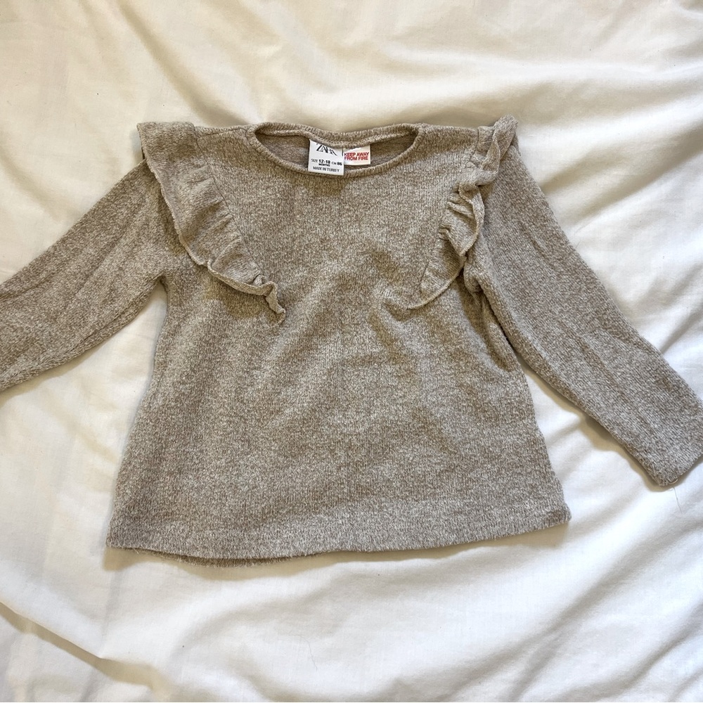 Zara Ruffle Sleeve Shirt